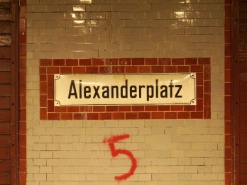 Alex U-Bahn Sign